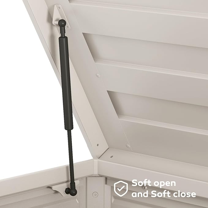 MIRADOR 281 Gallon Outdoor Storage Box Waterproof, Metal Deck Box - Image 3