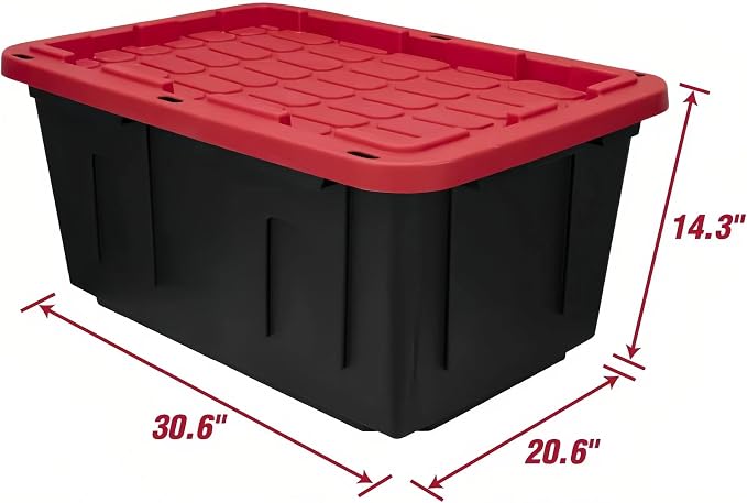 2-Pack 27-Gallon Storage Boxes - Image 2