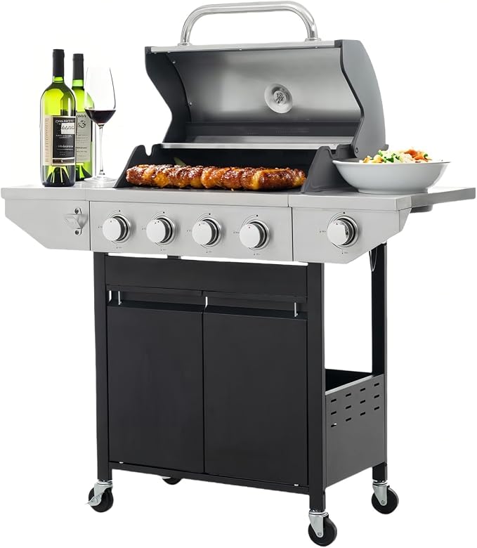 Endark 4-Burner Propane BBQ Grill 46, 500 BTU by ENDARK