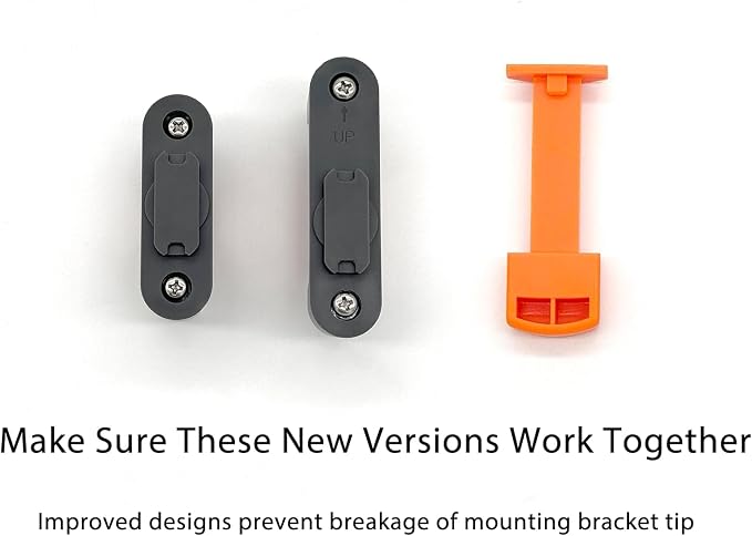 Grill Light Mounting Bracket Kit, 1 Round & 1 Square Bracket, Compatible - Image 4