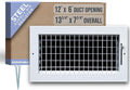 Fits 12x6 Duct Opening Steel Adjustable Air Supply Grille by Handua | Register by Handua