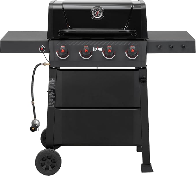 4 Burner Gas Grill, 000 BTU Outdoor BBQ Grill by Idealforcook
