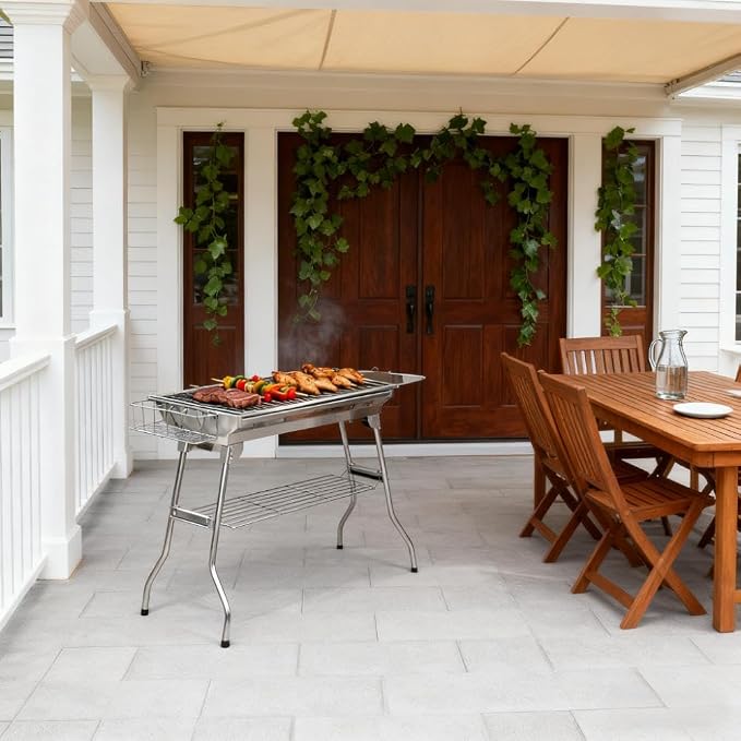 Folding Charcoal BBQ Grill - Image 7