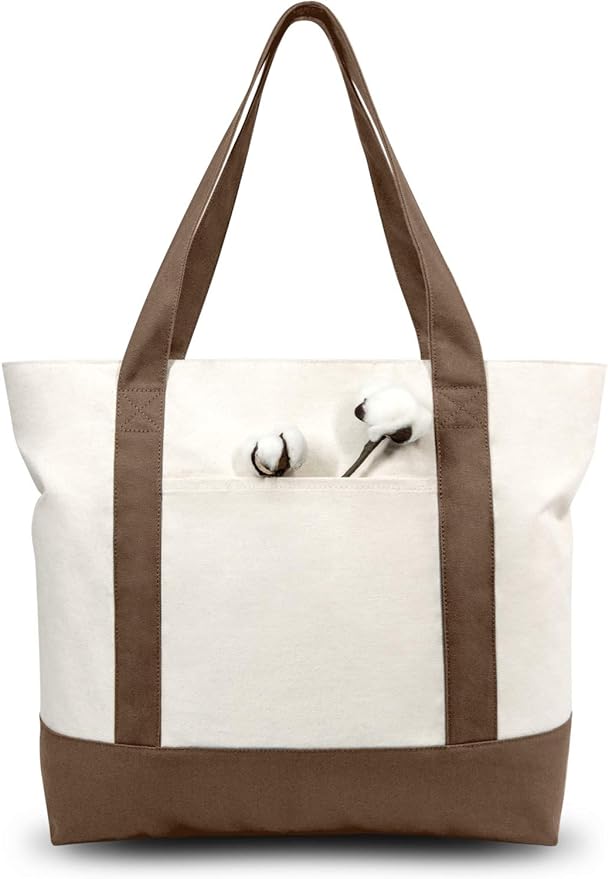 TOPDesign 1-Pack Canvas Tote Bag by TOPDesign
