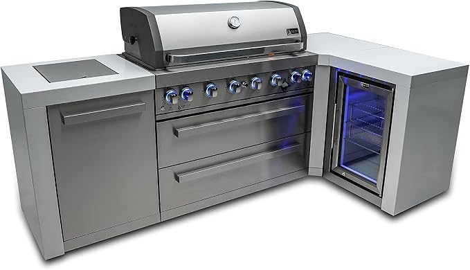 Mont Alpi MAi805-D90FC 44-inch 6-Burner 115000 BTU 90 Degree Corner Deluxe by MontAlpi