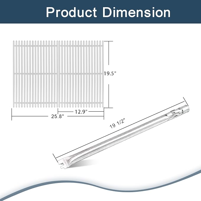 Flavorizer Bars, Heat Deflectors, Grill Burner and Grill Grid - Image 2