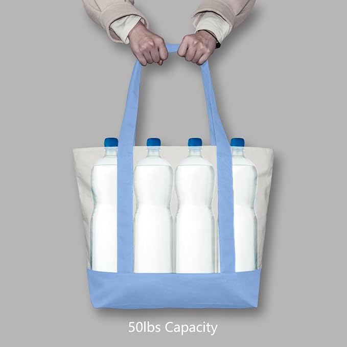 TOPDesign 6-Pack Canvas Tote Bags - Image 6