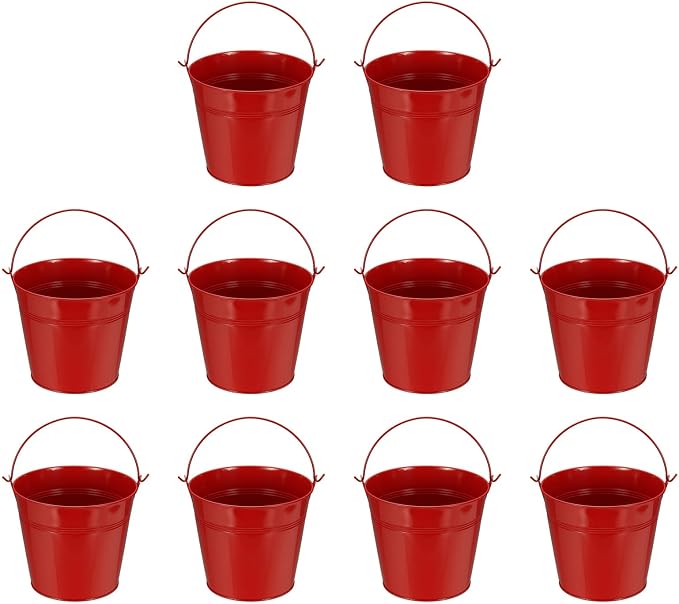 Small Metal Buckets, Mini Buckets by YELARXI