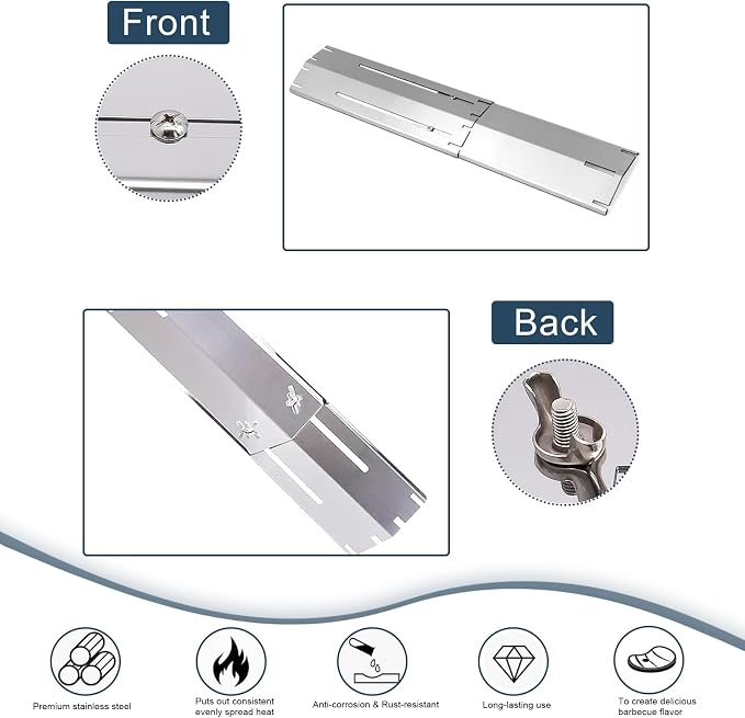 Universal replacement heavy duty adjustable heat plate shield, Burner cover - Image 7