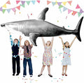 Extra Large Inflatable Shark Pool Toy, 79inch Shark Pool Birthday Party by ILEISURELY