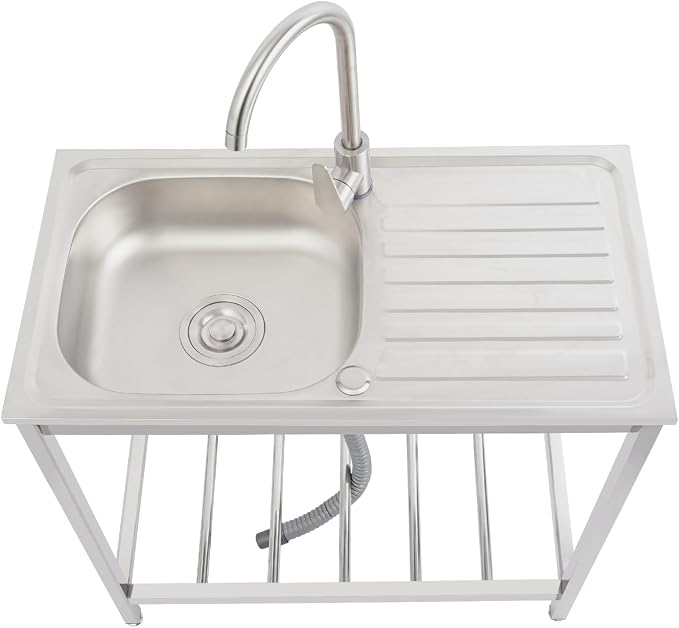 Outdoor Utility Sink, Freestanding Kitchen Sink - Image 8