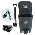 Large Dog Poop Trash Can Outdoor 20L / 5.3 Gallon by AkoSlale