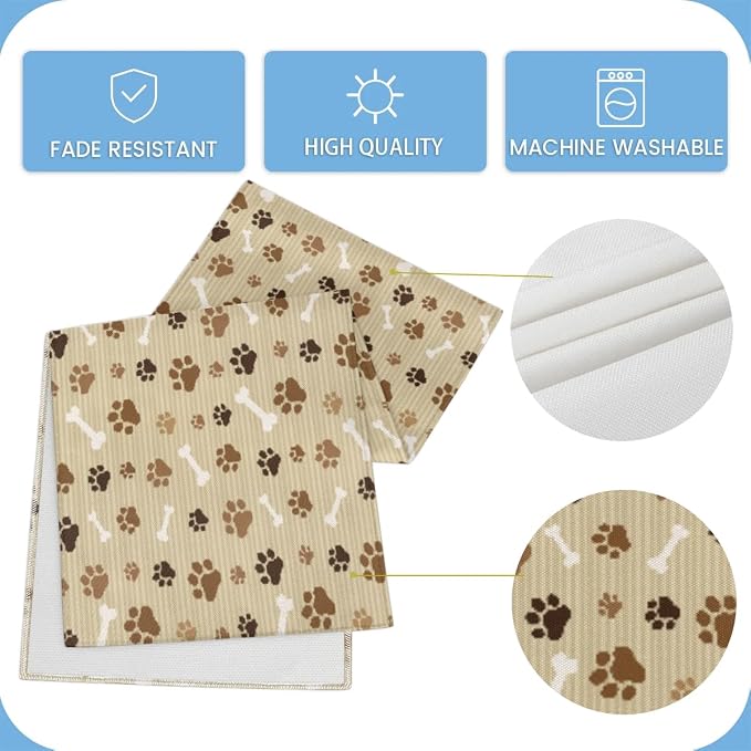 Pet Paws Table Runner Kitchen Dining Table Runner 13*60in Table Center Decor - Image 5