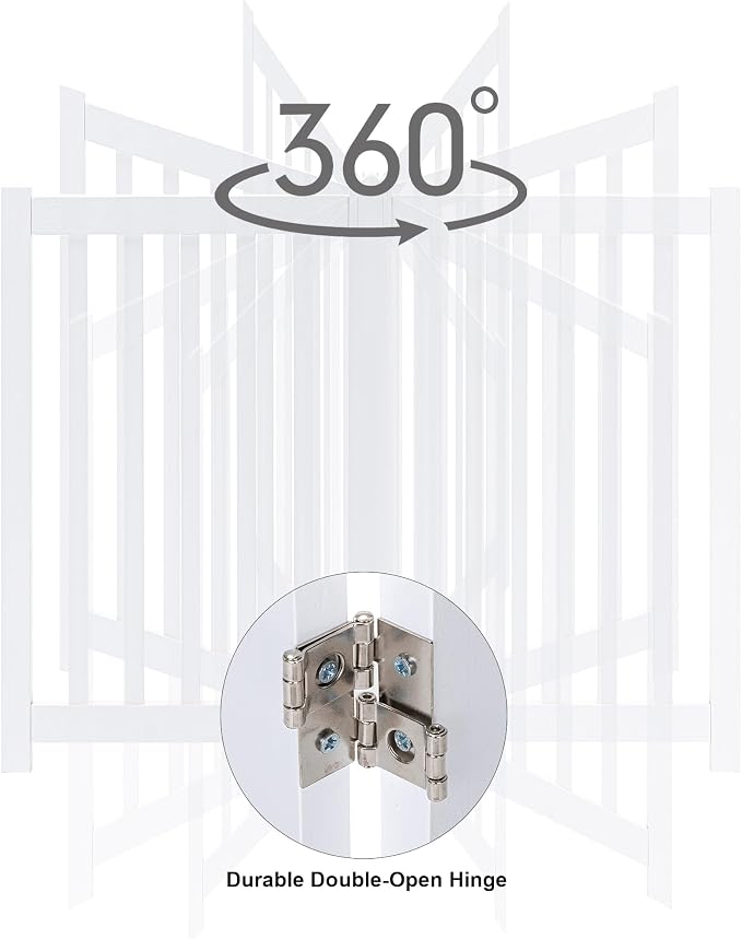 LZRS Freestanding Extra Wide Dog Gate 30 inch Tall - Image 5
