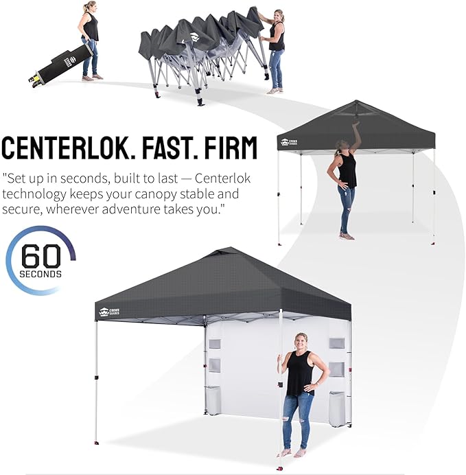 CROWN SHADES Canopy Tent 10x10 Pop Up Canopy Outdoor Shade - Image 6
