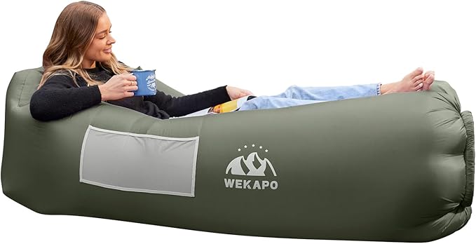 WEKAPO Inflatable Sun Lounger, Air Sofa, Waterproof and Leak-Proof, Picnics and by Wekapo