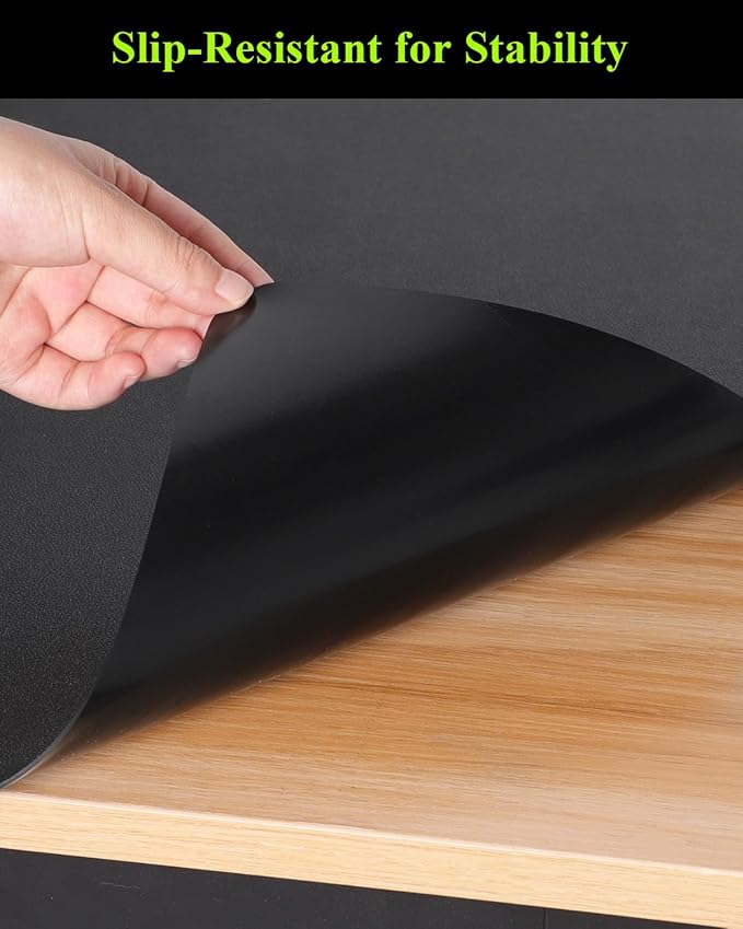 Black Plastic Table Cover Protector, 1.5mm Thick Rectangle Vinyl Table Top - Image 5