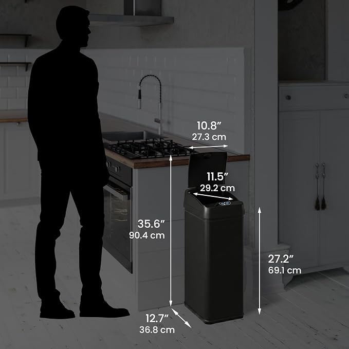 iTouchless 50 Liter / 13 Gallon Kitchen Trash Can - Image 6