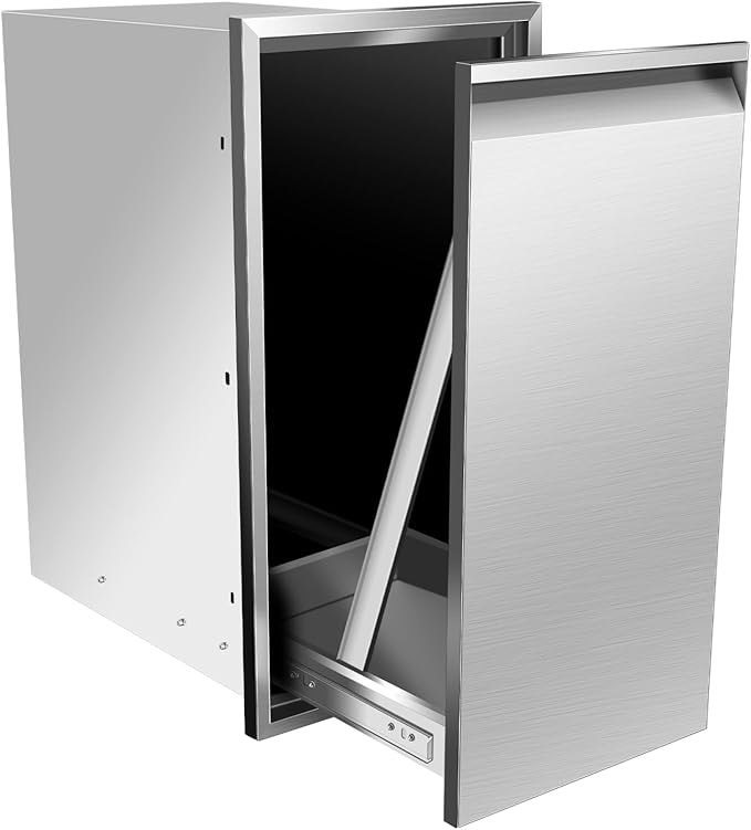 Outdoor Kitchen Stainless Steel Triple Access BBQ Drawers by OLIPIC