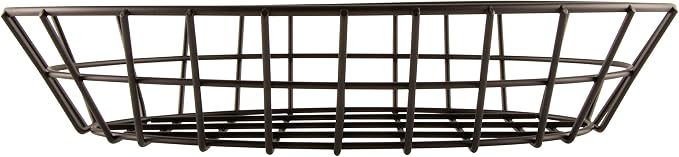 G.E.T. 4-30188 12" x 8.25" Oval Basket, Iron Powder Coated - Image 2