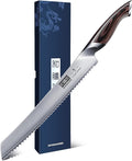 HOSHANHO Bread Knife 10 inch, Japanese High Carbon Stainless Steel Serrated by HOSHANHO