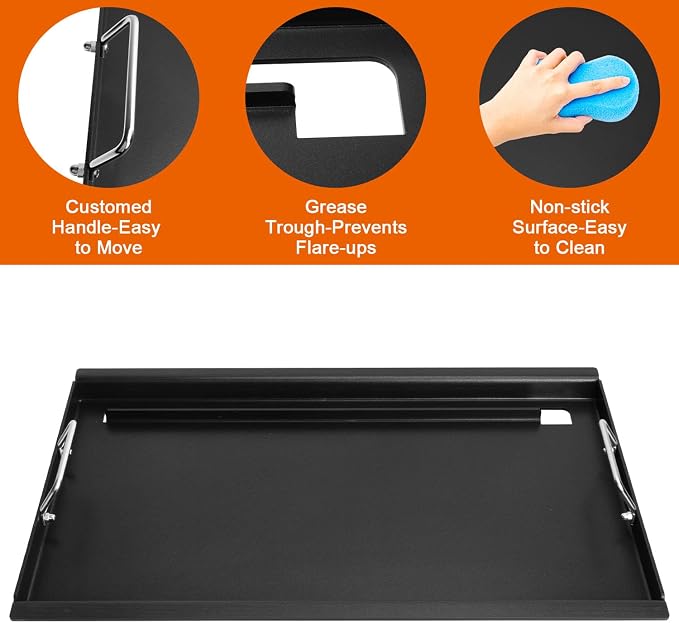 Full-Size Griddle Inserts for Charbroil Performance 5-Burner, Flat Top Griddle - Image 3