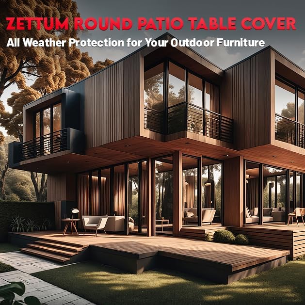 Zettum Round Patio Table Cover 90 Inch - Image 7