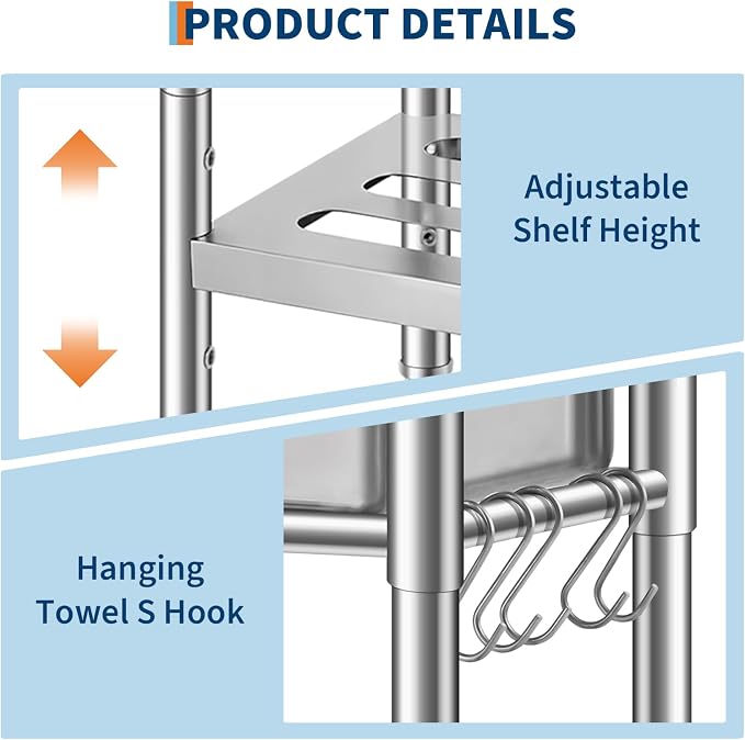 Stainless Steel Utility Sink, Free Standing Single Bowl Kitchen Sink, - Image 3