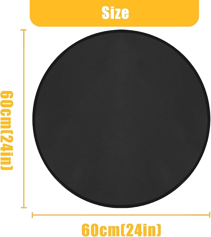 Tirifer 24" Round Grill Mat, Fire Pit Mat Fireproof Under Grill Mat Oil-Proof - Image 7