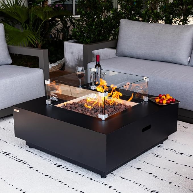 Ashton 36” Propane Fire Pit Smokeless Firepit Converts to Outdoor Gas Fire Pit - Image 4