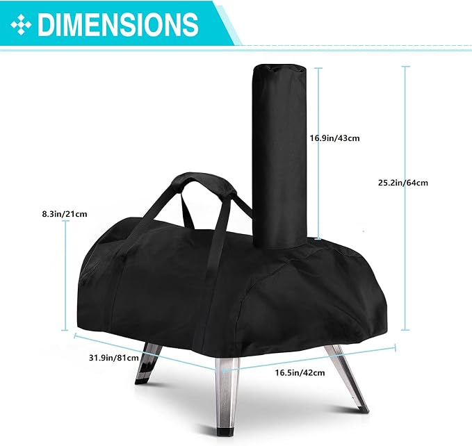 Pizza Oven Cover for Ooni Karu 12, TwoPone Waterproof Pizza Oven Accessories - Image 3