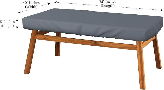 Covers & All Rectangle Table Top Cover, 12 Oz Waterproof UV & Weather Resistant - Image 2