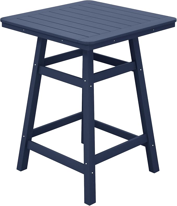 Costaelm Outdoor Bar Table, Patio Bistro Dining Pub Table by Costaelm