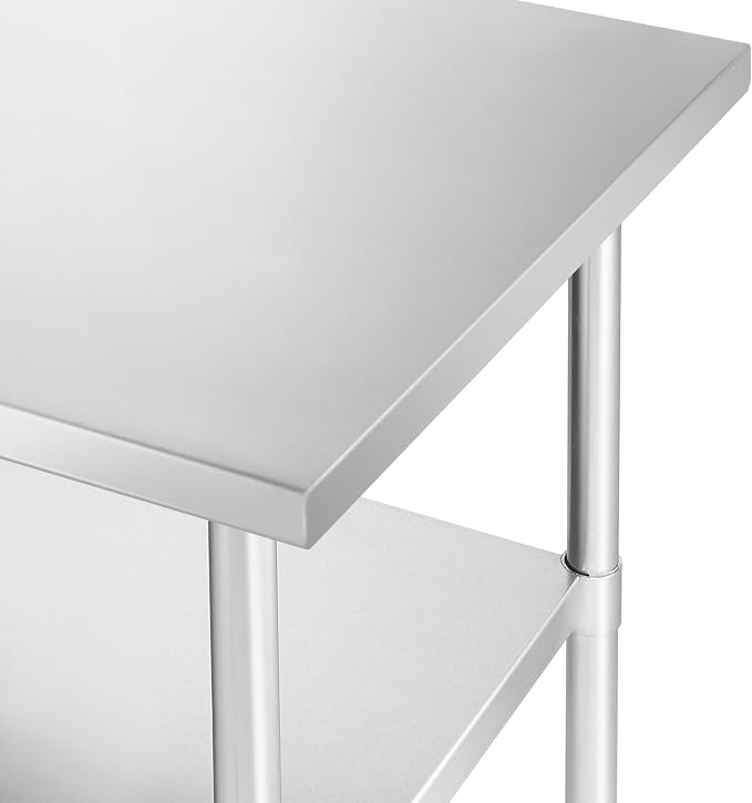 KUTLER Stainless Steel Table 30 x 18 Inches, NSF Heavy Duty Commercial Kitchen - Image 4