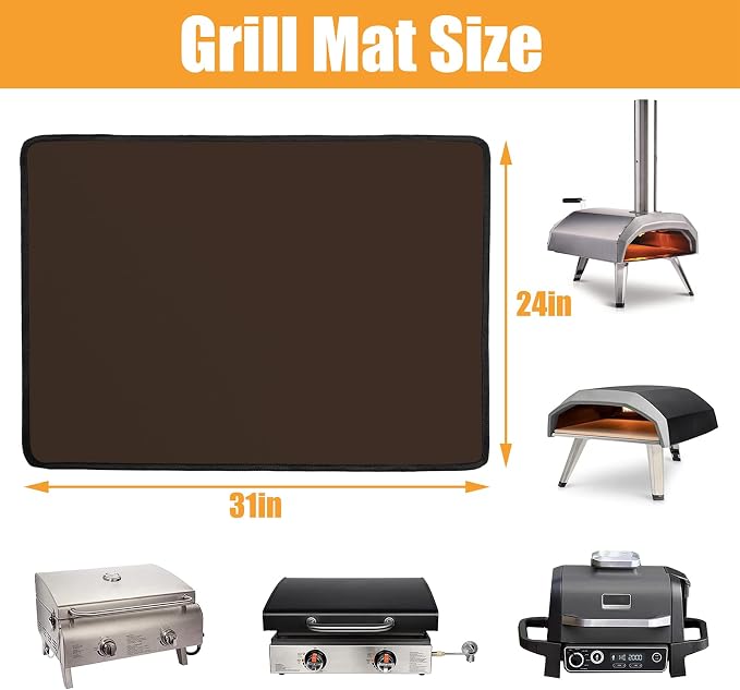24 x 31in Fireproof Grill Mats for Outdoor Grill to Protect Your Grill Table - Image 4