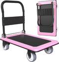 WUD Push Cart, Folding Mobile Platform Trolley, Thickened and Reinforced by WUD