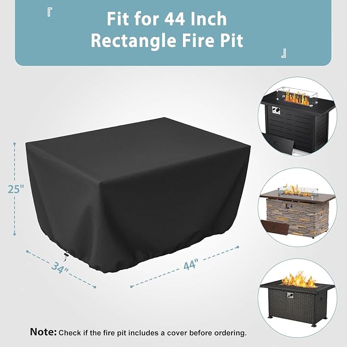 Fire Pit Table Cover for Outland Living 401/403 Outdoor Propane Gas Fire Table - Image 2