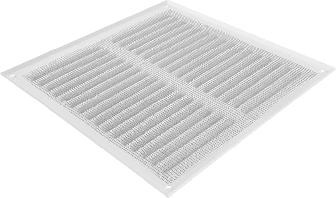 Square Ventilation Grille / 10" x 10" Inch Inside Measurement/White Metal Air - Image 5