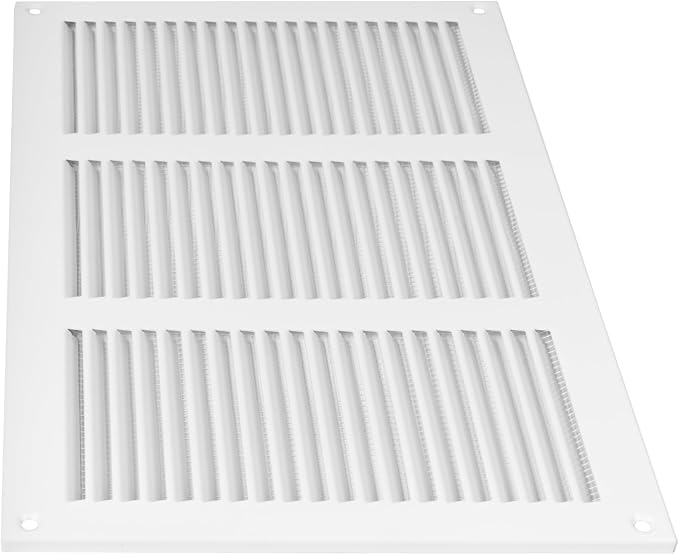 Repa Market 12x8 Inch Air Vent Cover/White Galvanized Steel Louvered Grill Cover - Image 7