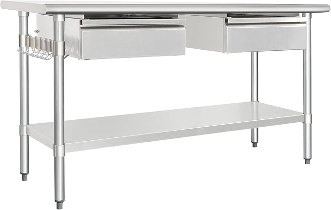 HARDURA Stainless Steel Prep Table by HARDURA