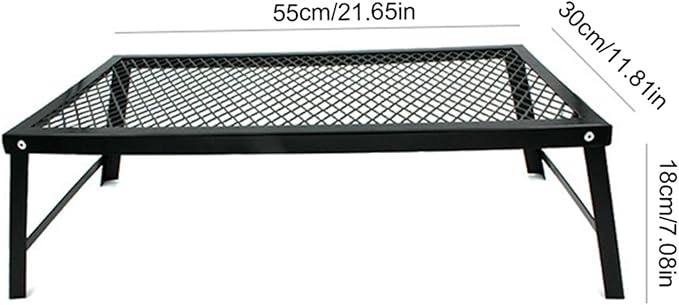 Campfire Grill Grate, Heavy Duty Folding Kitchen | Camping Grate Over Fire - Image 4