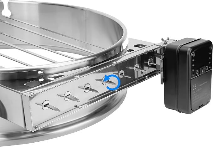 only fire Shish Kabob Set with Stainless Steel Ring, Automatic Skewers Turner - Image 5