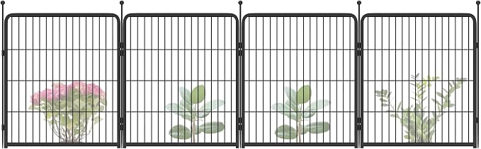 FXW Garden Fence Outdoor for The Yard – 32in x 9.1ft Heavy Duty Metal Animal by FXW