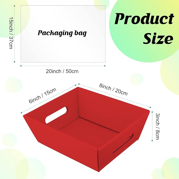 Fainne 74 Pcs Baskets for Gifts Empty Bulk DIY Empty Gift Basket Include 20 - Image 2