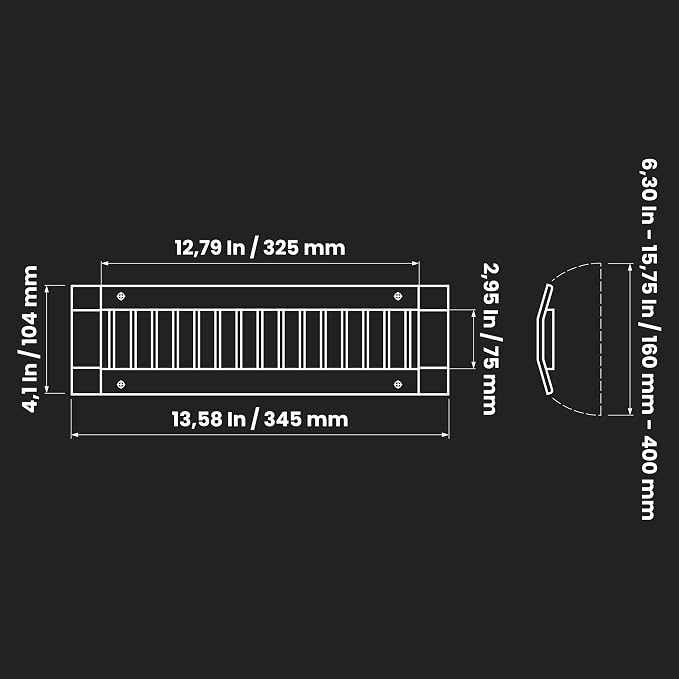 Repa Market 13" x 3" Inch Air Exhaust Grille - Image 2