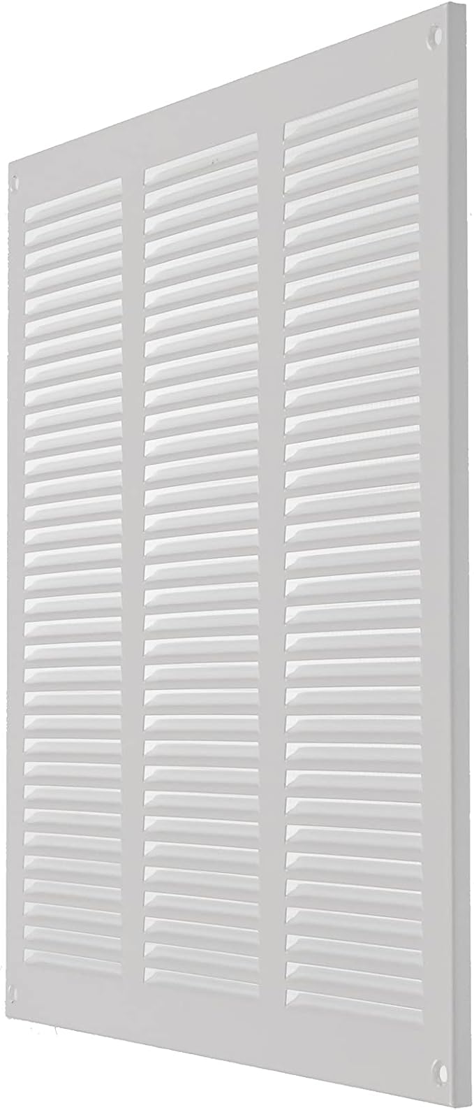 Repa Market 12x12 Inch Air Vent Cover/White Galvanized Steel Louvered Grill - Image 7