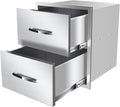 Outdoor Kitchen Drawers, Flush Mount Triple Access BBQ Drawers by OLIPIC