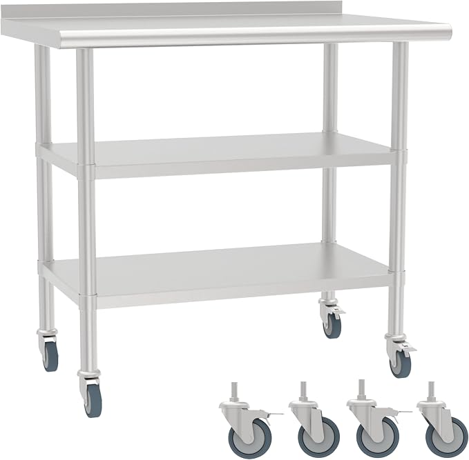 24x36 Inch Stainless Steel Work Table by STEELBUS