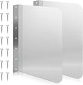 Therwen 2 Pcs Stainless Steel Side Splash Guard by Therwen
