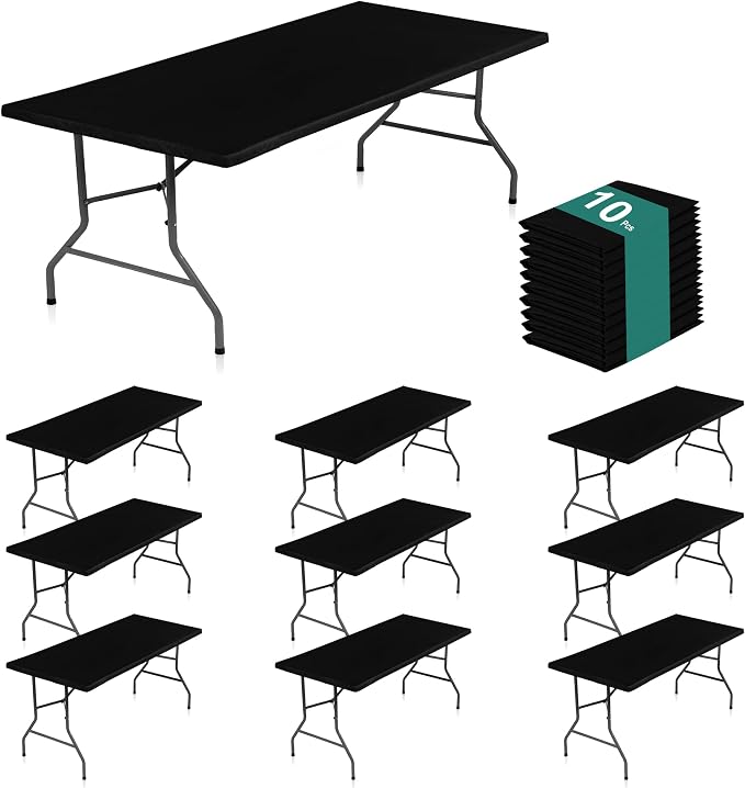 LUSHVIDA 10 Packs Vinyl Tablecloths by LUSHVIDA